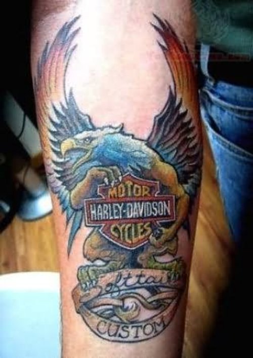Eagle Harley Davidson Tattoo